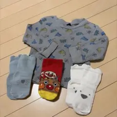 ベビー　恐竜　アンパンマン　靴下　セット　まとめ売り