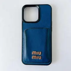 167* miumiu iphone 13pro ケース 本革　カード入れありのサムネイル