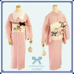 豆千代モダン キャンディストライプ セサミ 袷 Mサイズ - メルカリ