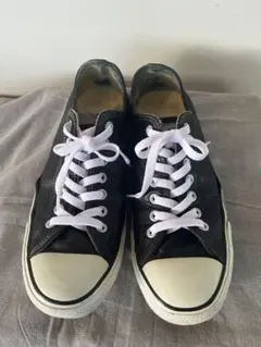 コンバース　オールスター　黒レザー 28cm