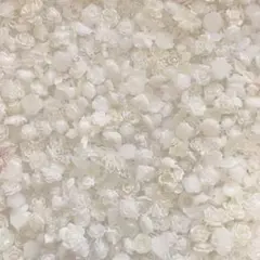 【50個】ホワイト素材　ゆめかわ　ネイルパーツ　まとめ売り　デコパーツ　量産　花