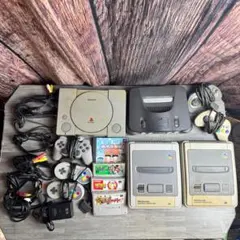 Nintendo スーパーファミコン 64 ソニー PlayStation 4台