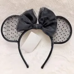 【未使用品】東京ディズニーリゾート ミニー シースルー ドット カチューシャ