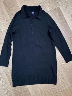 GAP ブラック　ニットワンピース