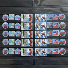 使用済切手　函館、宮古島50枚m74