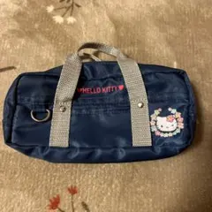 サンリオ　ハローキティ　スクバ風　ポーチ