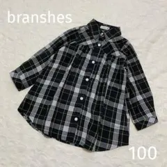 【branshes】シャツワンピース 100 女の子