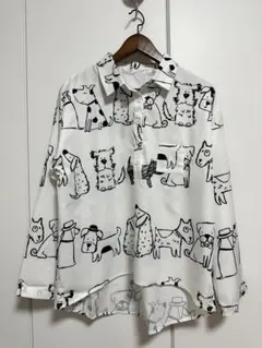 ほぼ新品 ネコ好き 白 シャツ 可愛い 半袖 トップス 猫好き - メルカリ