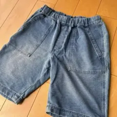 UNIQLO デニム風ハーフパンツ グレー