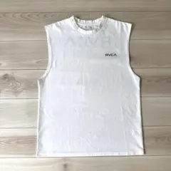 RVCA ノースリーブ Tシャツ ホワイト M ロゴタンクトップのサムネイル