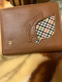 DAKS LONDON ダックス 二つ折り財布 本革 ブラウン