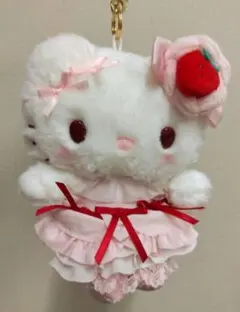 希少レア ハローキティ ぬいぐるみ イチゴ レトロ 1998 チュール