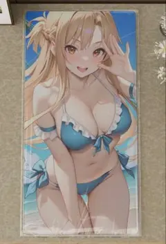 SAO アスナ プレイマット マウスパット ラバーマット 美少女 アニメキャラ