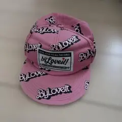 ByLovelt ピンクキャップ ロゴプリントのサムネイル