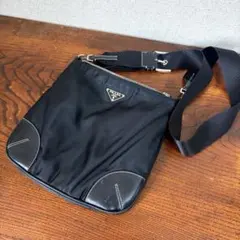 PRADA プラダ テスートナイロン レザー ショルダーバッグ サコッシュ