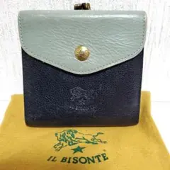連休価格　イルビゾンテ　IL BISONTE　二つ折り財布　セージグリーン　限定