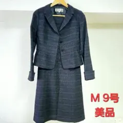 美品黒ブラックセットアップスーツ ワンピース&ジャケット 卒業 入学 セレモニー