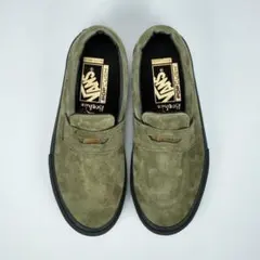 Vans スリッポンスニーカー オリーブ