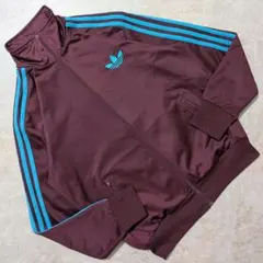 超希少⭐adidas海外製ヴィンテージファイヤーバードトラックジャケットマルーン
