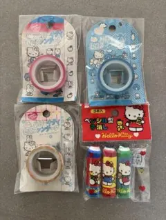 激レア！希少！ハローキティ　セロファンテープ　3色　ペンシル型字消し　まとめ売り