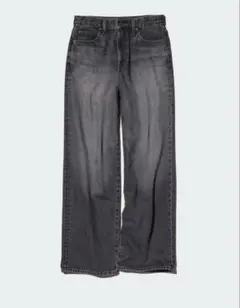 UNIQLO ワイドストレートジーンズ　グレー