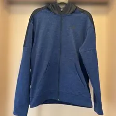 adidas ジップアップパーカー ブルー系