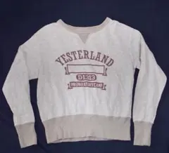 【復刻】チャンピオン　Ｍ　ランナーズタグ 　前V染込みプリント　トレーナー