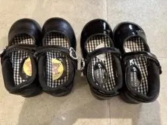 ムーンスター　フォーマルシューズ 2足　15cm 15.5cm ブラック　女の子