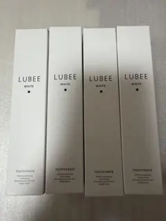 薬用ハミガキ LUBEE WHITE ルビーホワイト 80g　ホワイトニング4本