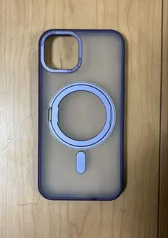 iPhone14ケースMagSafe対応 スタンド機能付き　パープル　箱付き