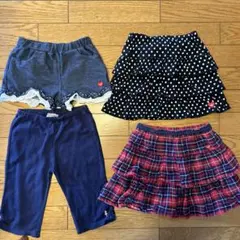 まとめ売り　フリルスカート 120-130サイズ　ミキハウス
