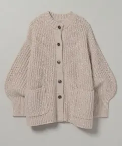 JEANASIS/MIXヤーンオーバークルーカーディガン