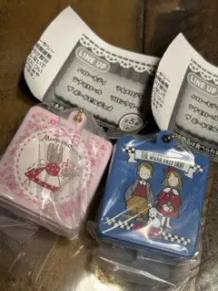 ガチャ　サンリオ　クッキー缶　チャーム　マロンクリーム　ザボードビルデュオ　2点