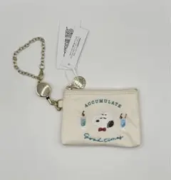 スヌーピー 小銭入れ＆定期入れ リール付きパスケース