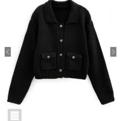 GRL カラーポケットニットカーディガン[an1667