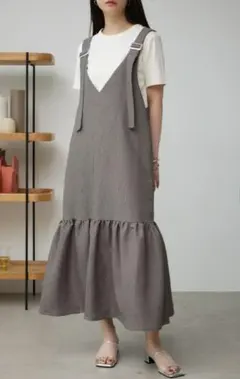 AZUL by moussy アズールバイマウジー ジャガードジャンパードレス