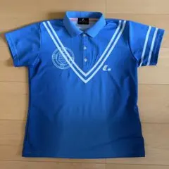 LUCEUNT テニスウェア　青 ポロシャツ Lサイズ
