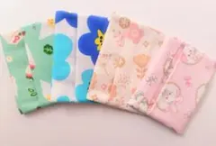 ハンドメイド　女の子用　ミニサイズ　ポケットティッシュケース　4枚　まとめ売り