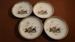 古伊万里　伊万里　色絵　金襴手　中皿　蔵出し　４客