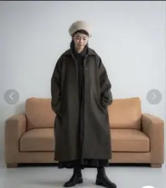 SOERTE ウールブレンドシャギーオーバーコート soerte（ソエルテ）の「Wool Blend Shaggy Over Coat / ウールブレンド