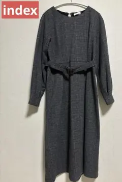値下げ！！☆index ☆チェック柄 ワンピース