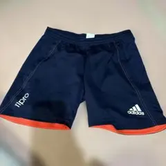 adidas 11pro ショートパンツ ネイビー/オレンジ　160