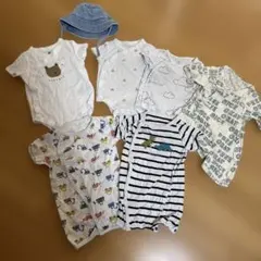 ベビー ロンパース カバーオール 6点セット　出産準備