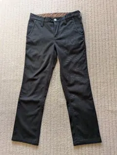 EDWIN メンズ ブラックパンツ 裏起毛