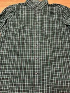 NAUTICA グリーン　シャツ　ビンテージ