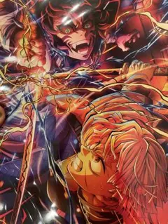 未開封新品　劇場版 鬼滅の刃 無限城編 入場者特典　イラストボード 善逸 獪岳