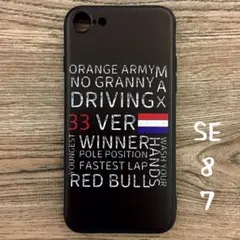 フェルスタッペン 黒 ボード iPhone 8 / 7 / SE ケース F1