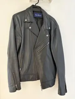 URBAN RESEARCH 本革ライダースジャケット ブラック 40のサムネイル