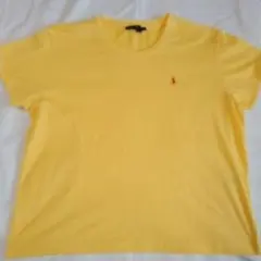 【美品】ラルフローレンRalph Lauren イエロー 半袖Tシャツ M