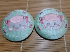 ちいかわ刺繍缶バッチ　くりまんじゅう２点セット